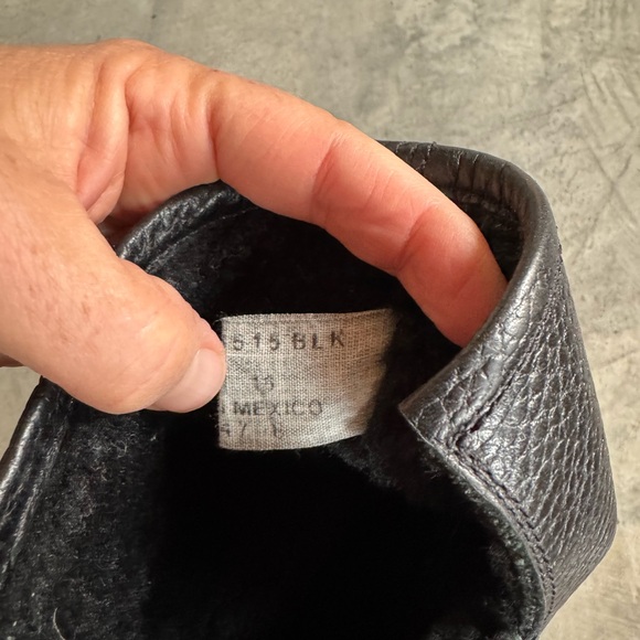 Frye Natalie Biker Engineer Boot Black Waterproof Leather, Shearling Lining 7.5 - Picture 7 of 12